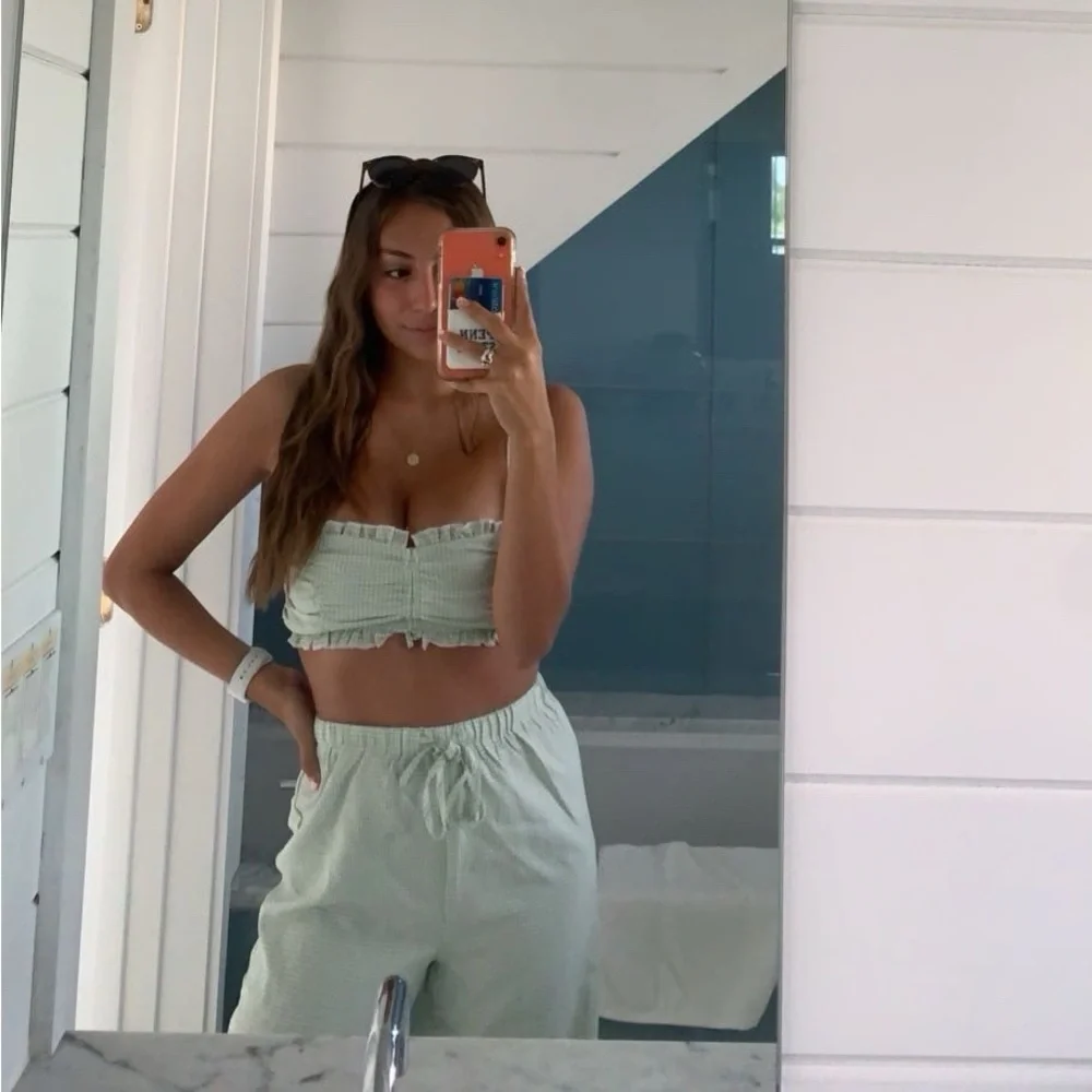 Princess Polly Tidelands Set Two-Piece Gingham Green - Picture 5 of 6